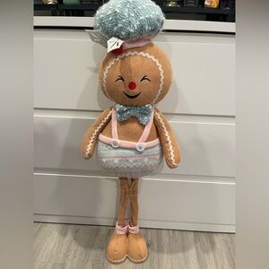 Gingerbread Plush Doll with Bow Tie